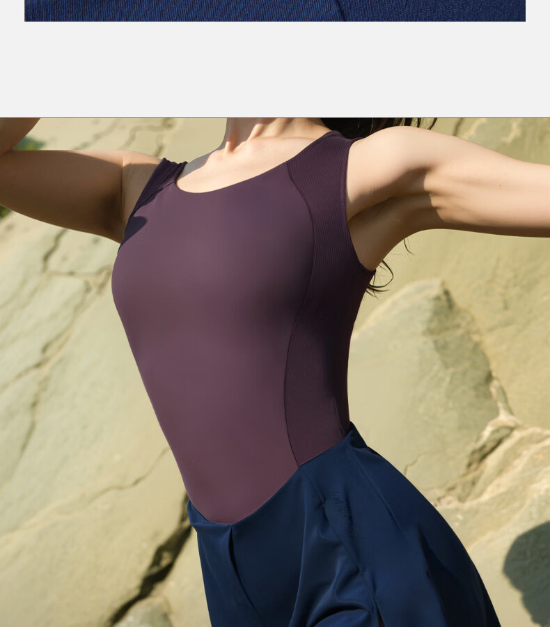 WATERTIME Women's Vintage Slimming High-End Swimsuit Spa Beach Vacation Tea Break Swim Dress, Xi Mo Color, L 5