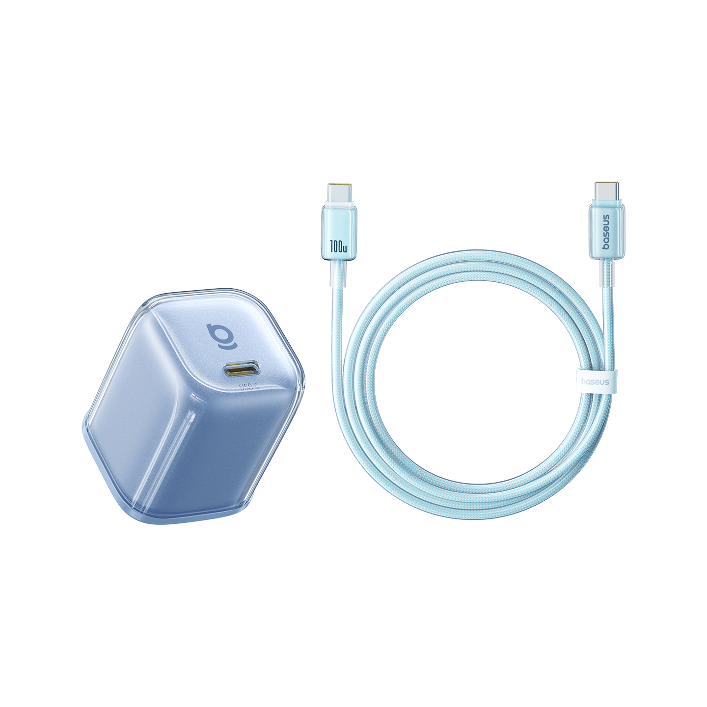 Baseus Tongxin Pro Apple 17 Charger PD 45W Compatible 40W GaN Fast Charger iPhone 17/16/15 Pro Max/Air Mobile iPad Set Color
