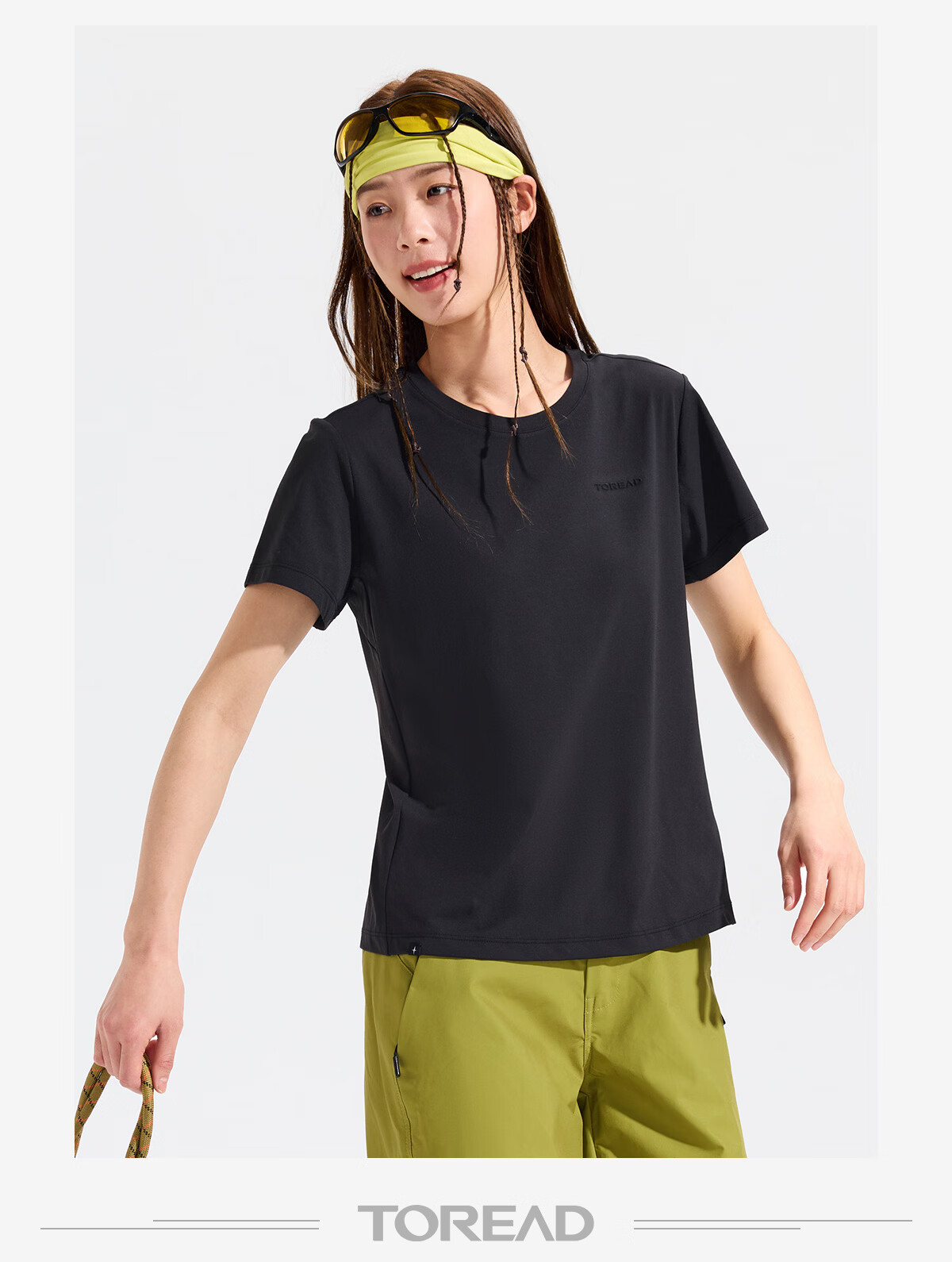 TOREAD Women's Quick-Dry T-Shirt 26 Spring Summer New Cooling Breathable Sun Protection Outdoor Sports Functional Short Sleeve TAJJBO82718 22