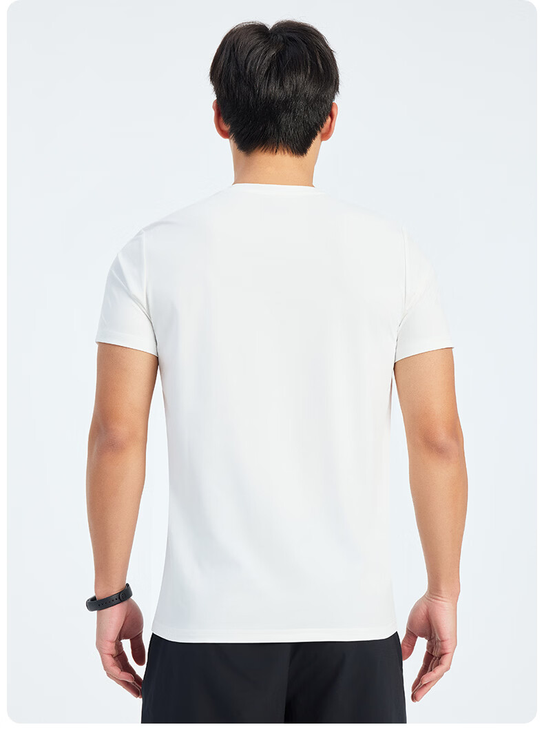 KELME Men's Sports T-Shirt Summer New Quick-Dry Fitness Training Running Short Sleeve Top Agate Black 3XL 9