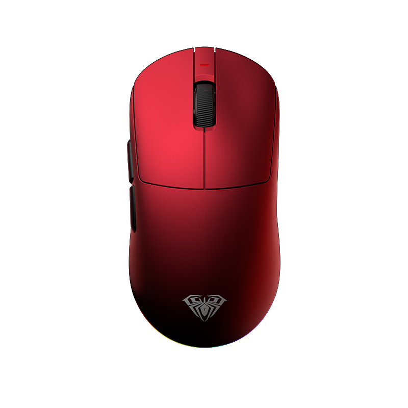AULA V9 Pro Lightweight Flagship Wireless Mouse 2.4G/Bluetooth/Wired Tri-Mode Gaming Office Esports All-Purpose Mouse 8K Report Rate PAW3395 Star Wars Red