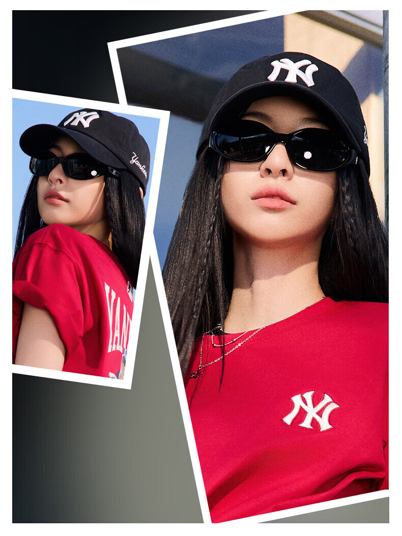 MLB Unisex Baseball Cap Soft Top Sports Duckbill Hat KARINA Celebrity Style 3ACPB245N-50BKS-F 8