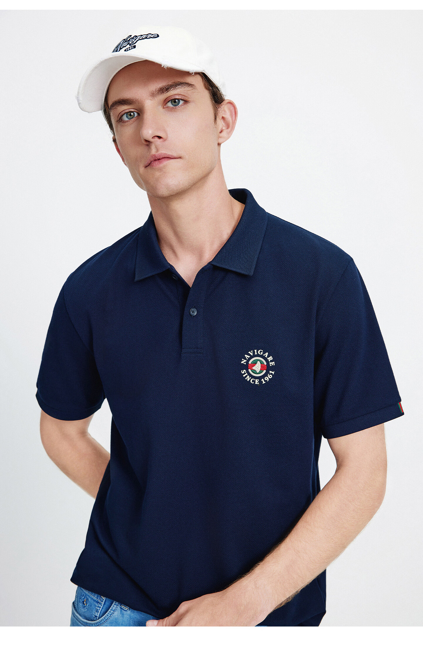 Navigare Small Sailboat 2026 Spring Summer New Cool Antibacterial Snow Cotton Short Sleeve Polo Shirt Men Turn-down Collar T-shirt 1325526602 12