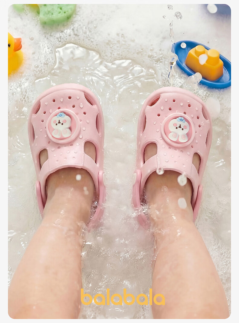 Balabala Kids Slippers Baby Outdoor Beach Shoes Cartoon Girls Soft Sole Hole Shoes Boys Girls Summer Toddler Sandals 13