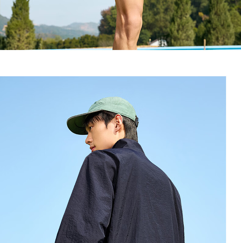 361° Men's Sunscreen Jacket Spring Summer UPF100+ Sports Outdoor Stand Collar Cooling Quick-Dry Coat 652624611-3 25