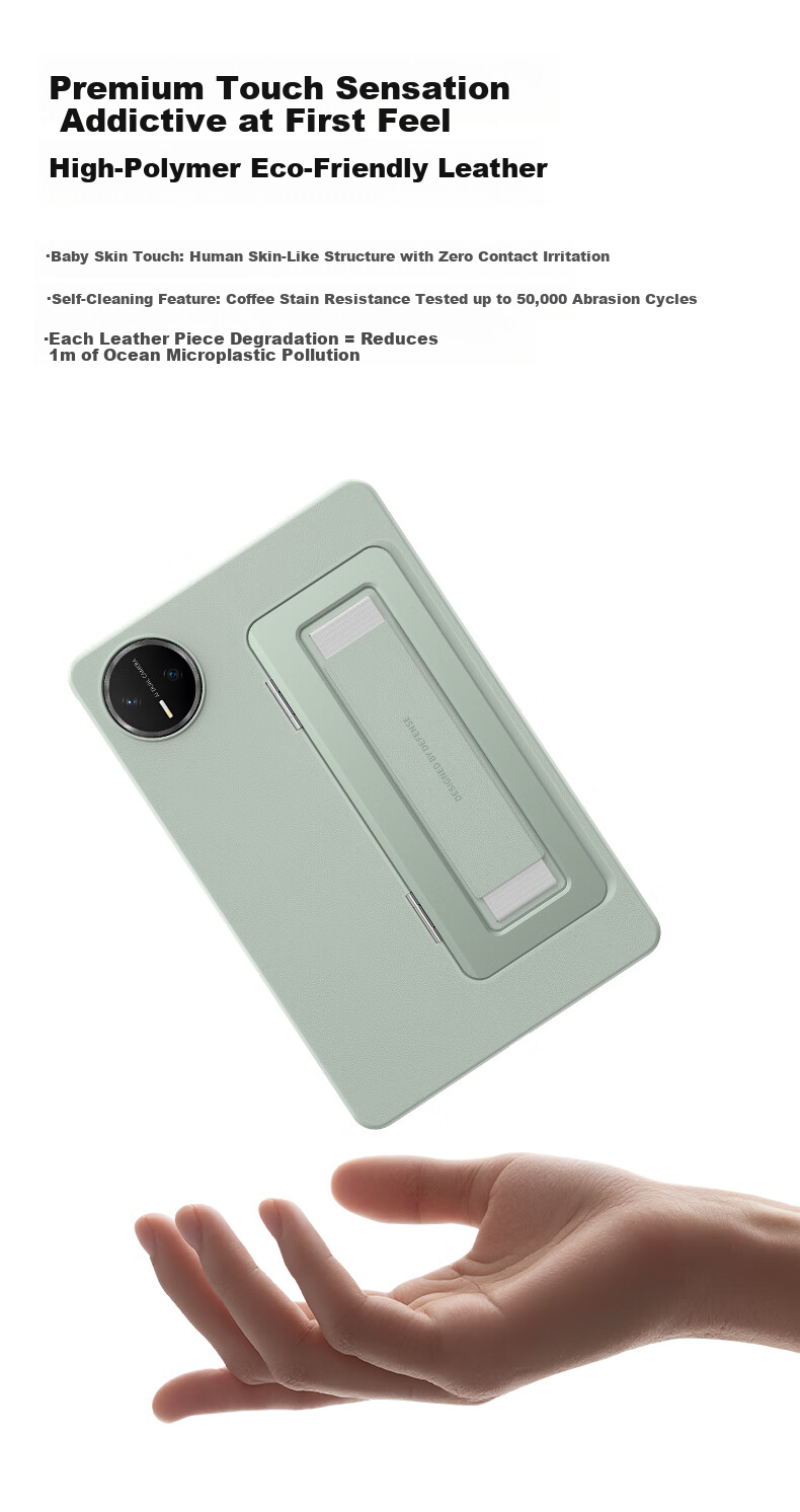 Jueshe [Wristband + Stand] Compatible with Huawei MatePad Mini Case Standard Edition Soft Light Edition Reading Edition Mini Tablet Cover Lightweight Series Lime Green 3