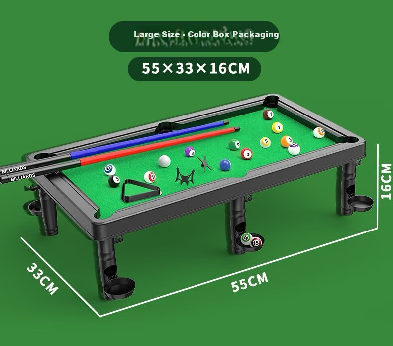 Aibilu Kids Mini Billiards Table Toy Home Pool Table Educational Game for Boys Parent-Child Interaction Birthday Gift 13
