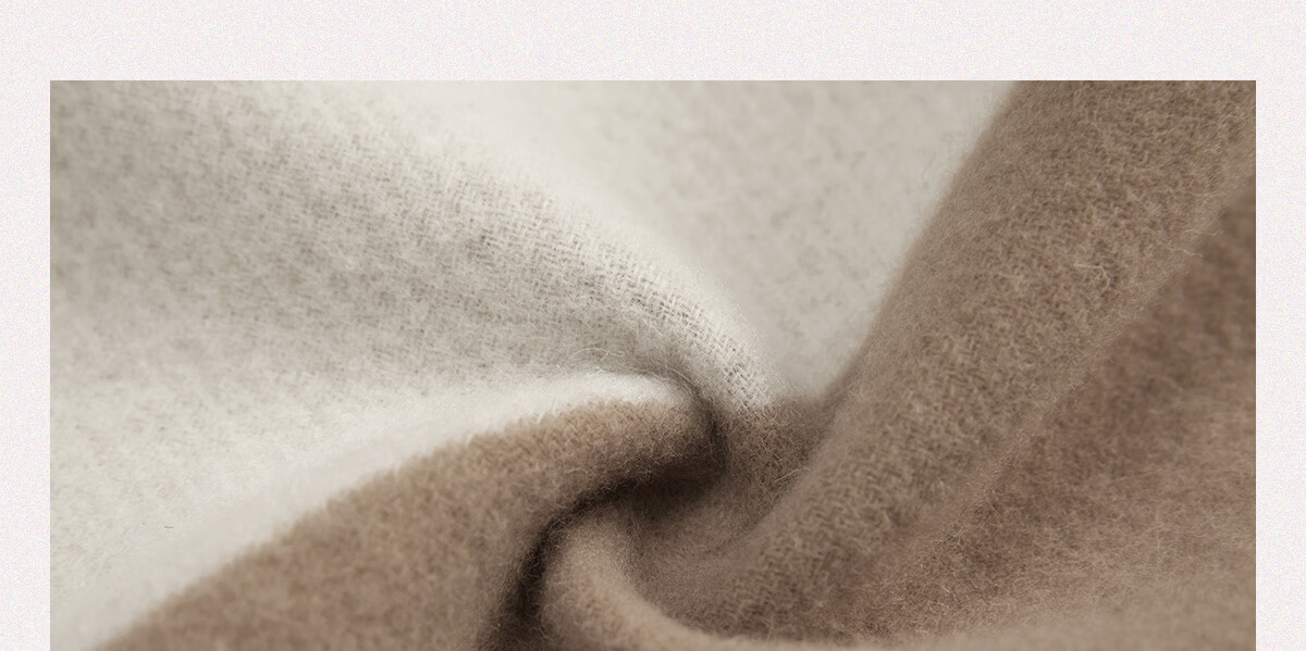 Wanshili Autumn Winter Warm Wool Scarf Unisex Neck Warmer Gift Box Geometric Pattern Brown 10