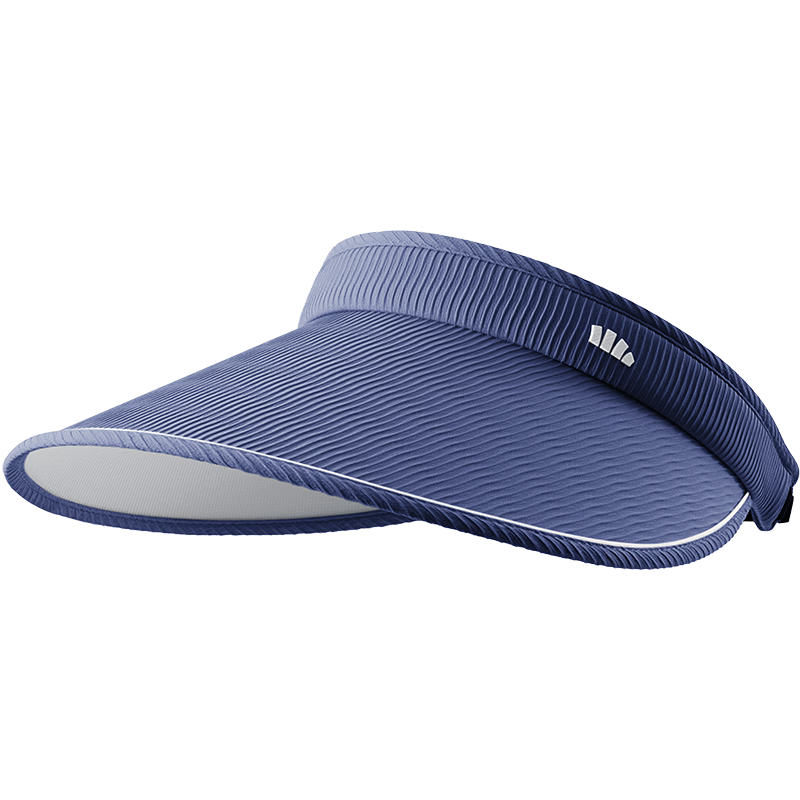 Beneunder Sun Protection Hat Women Men Open Top Hat Extended Brim Full Face Sunshade Headband Hat Solar Hat Daisan Blue