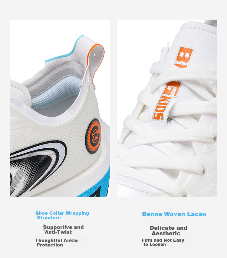 BKG Middle School Student Running Shoes Jifeng 5.0 Training Shoes Spring Autumn Popcorn Carbon Plate Shoes ZYQ25730 Fluorescent Green 36 15
