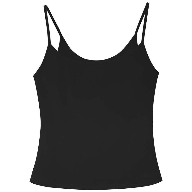 MiiOW Soft High Elastic Cooling Ribbed Tank Top for Women Breathable Skin-Friendly Slim Fit Inner and Outer Wear Basic Shirt