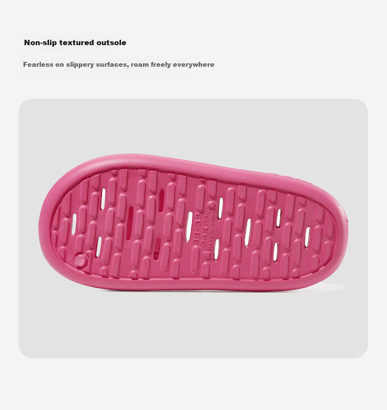 Puxi Bathroom Leak-proof Slippers Quick-dry Hollow Soft Sole Shower Sandals for Women and Men Black Size 40-41 14