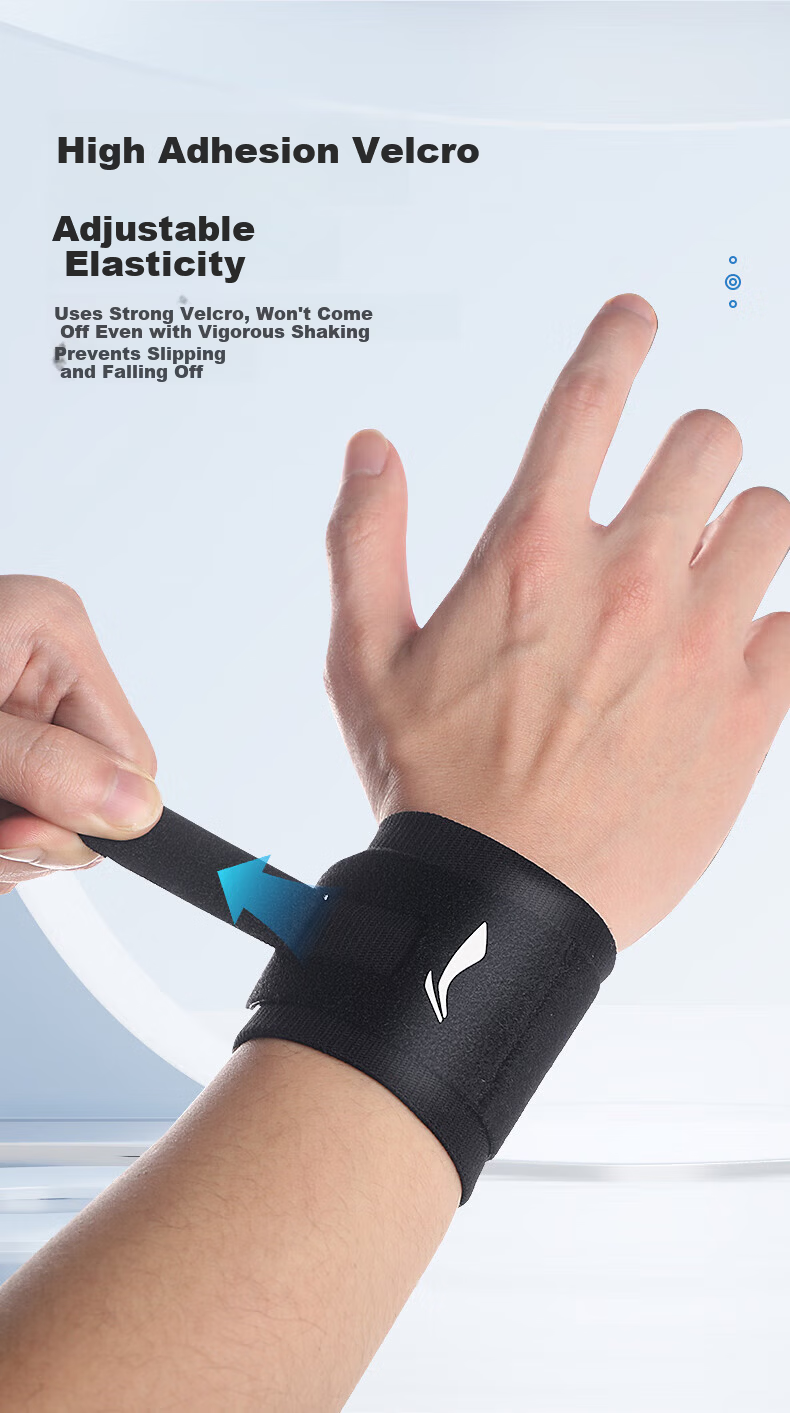 LI-NING Sports Wristbands for Men and Women TFCC Sprain Pain Wrist Tendon Sheath Joint Support Badminton Fitness Strain Two-Pack 8