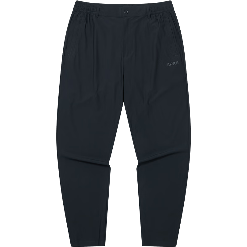 ERKE Knitted Long Pants Spring Ice Cooling Sun Protection UPF50+ Outdoor Antibacterial Casual Men's Running Sports Pants
