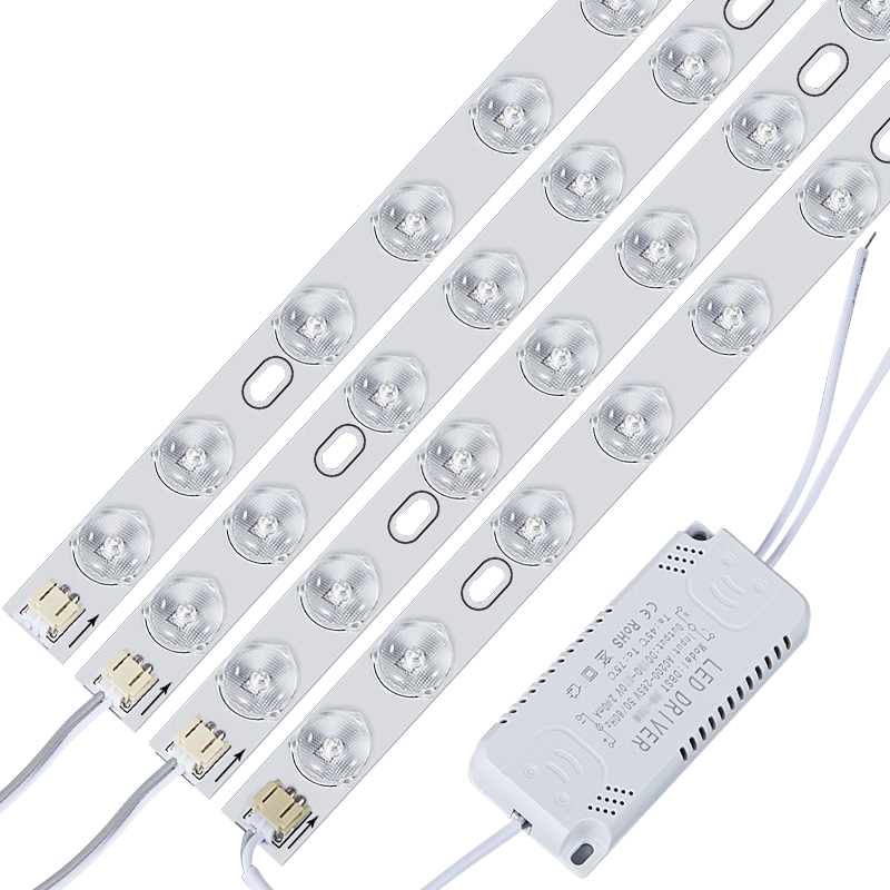 Foshan Lighting (FSL) LED Ceiling Light Replacement Lamp Core Full Spectrum Retrofit Light Strip Module Ra97 High CRI 40W 41cm Tri-color One-to-Four