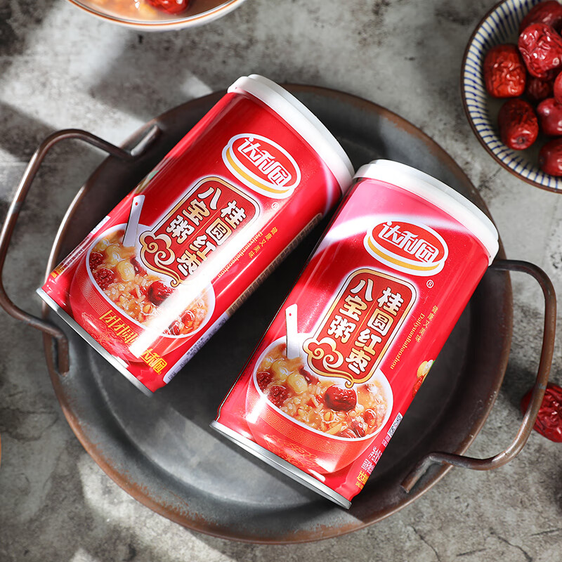 达利园桂圆红枣八宝粥送礼方便速食早餐粥即食罐头360g*12罐 整箱礼盒装