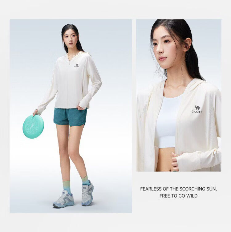CAMEL Outdoor Cooling White Skin Sunscreen Jacket Unisex 2026 Spring Summer New Breathable UV Protection Coat R168 24