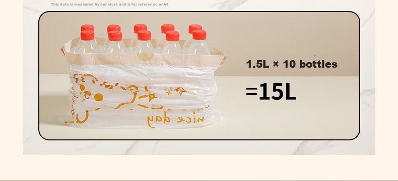 OKISS Large Heavy-Duty Garbage Bags Commercial Property Sanitation Office Home Thickened Plastic Bags 80x100cm 60pcs 9