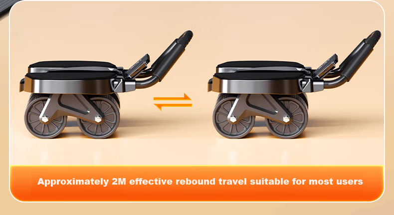 XTEP Ab Wheel Roller Four-Wheel Automatic Rebound Abdominal Muscle Trainer with Elbow Support and Assistance for Men and Women Fitness Equipment 14