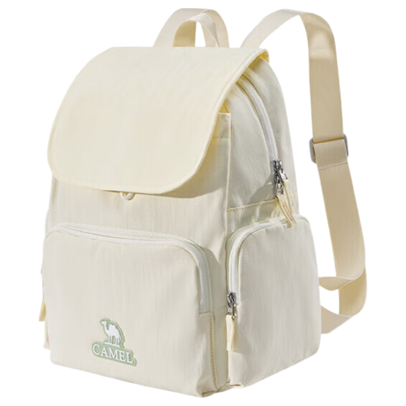 CAMEL Large Capacity Backpack College Student Hiking Travel Outdoor Casual Laptop Bag Sand Gold