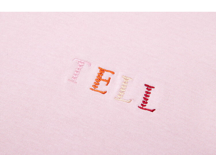 Demana [Comfort Elastic Air Layer] Spring Simple Style Colorblock Letter Embroidery Loose Fit Petite Women's Sweatshirt 13