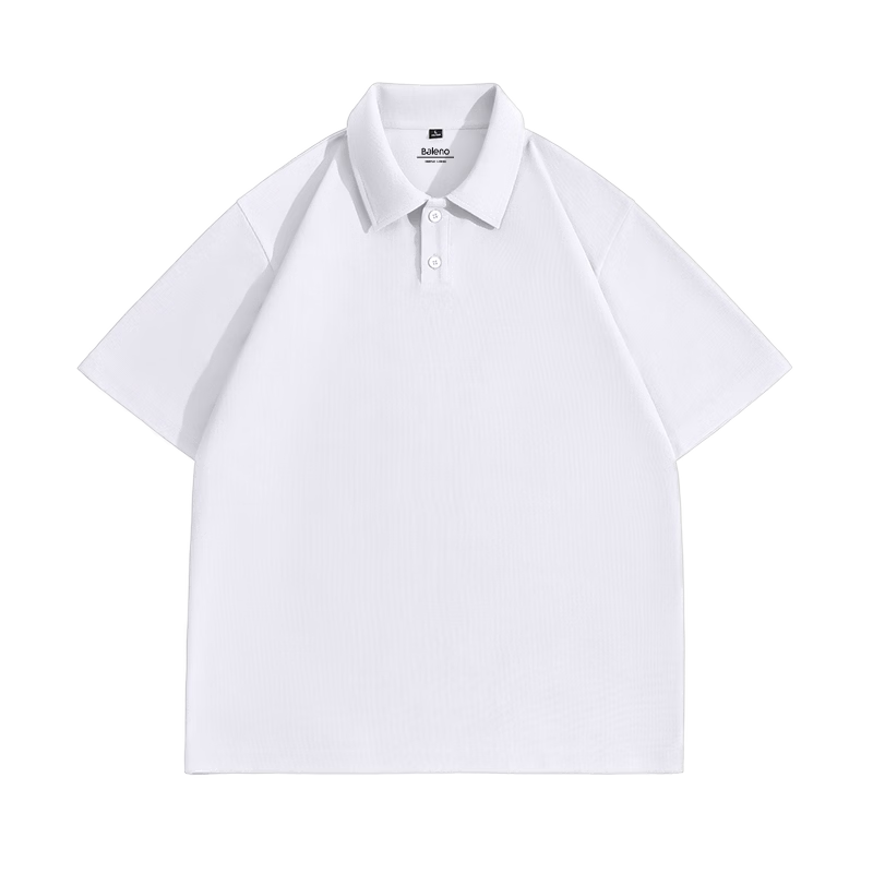 Baleno Waffle Polo Shirt Men Summer Casual Textured Loose Breathable Heavyweight Short Sleeve Top