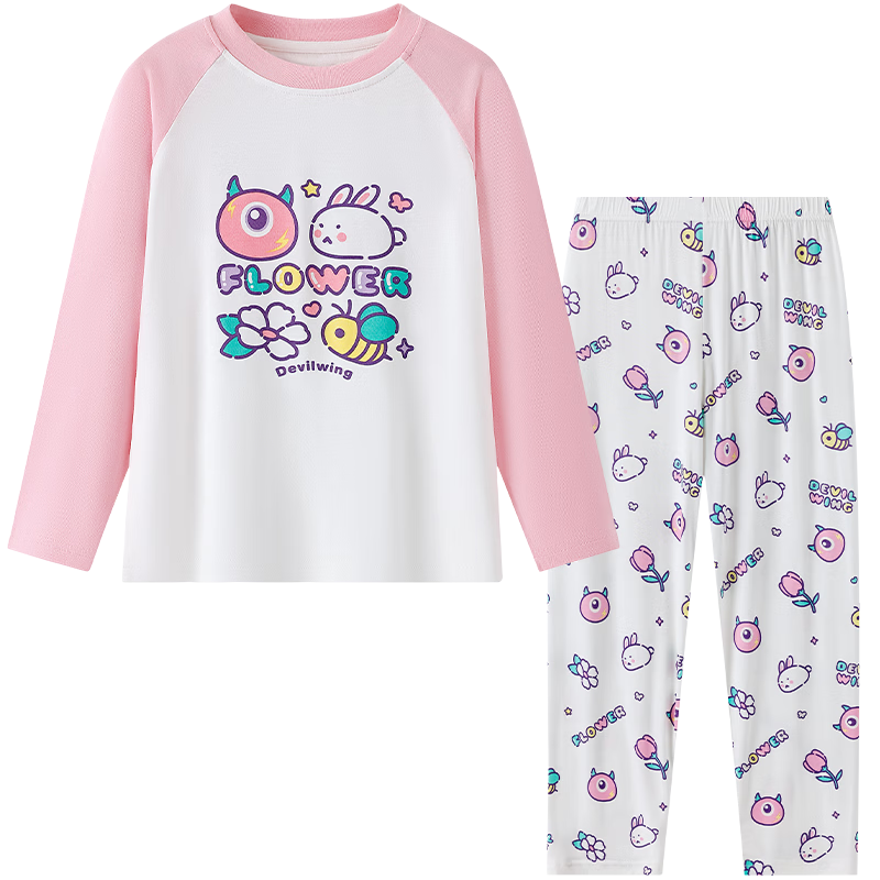 YEEHOO Cool Lenzing Modal 10A Antibacterial Boys' Pajamas Homewear Set for Youth 6-12 Years