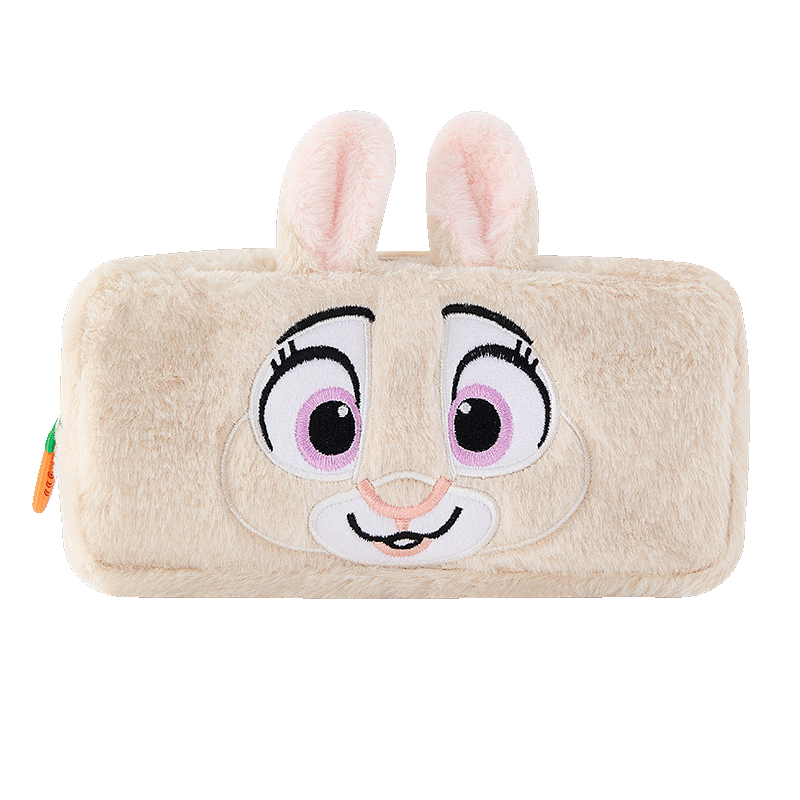 Disney Judy Plush Pencil Case Large Capacity Cute Stationery Bag for Middle and High School Girls Back to School Supplies