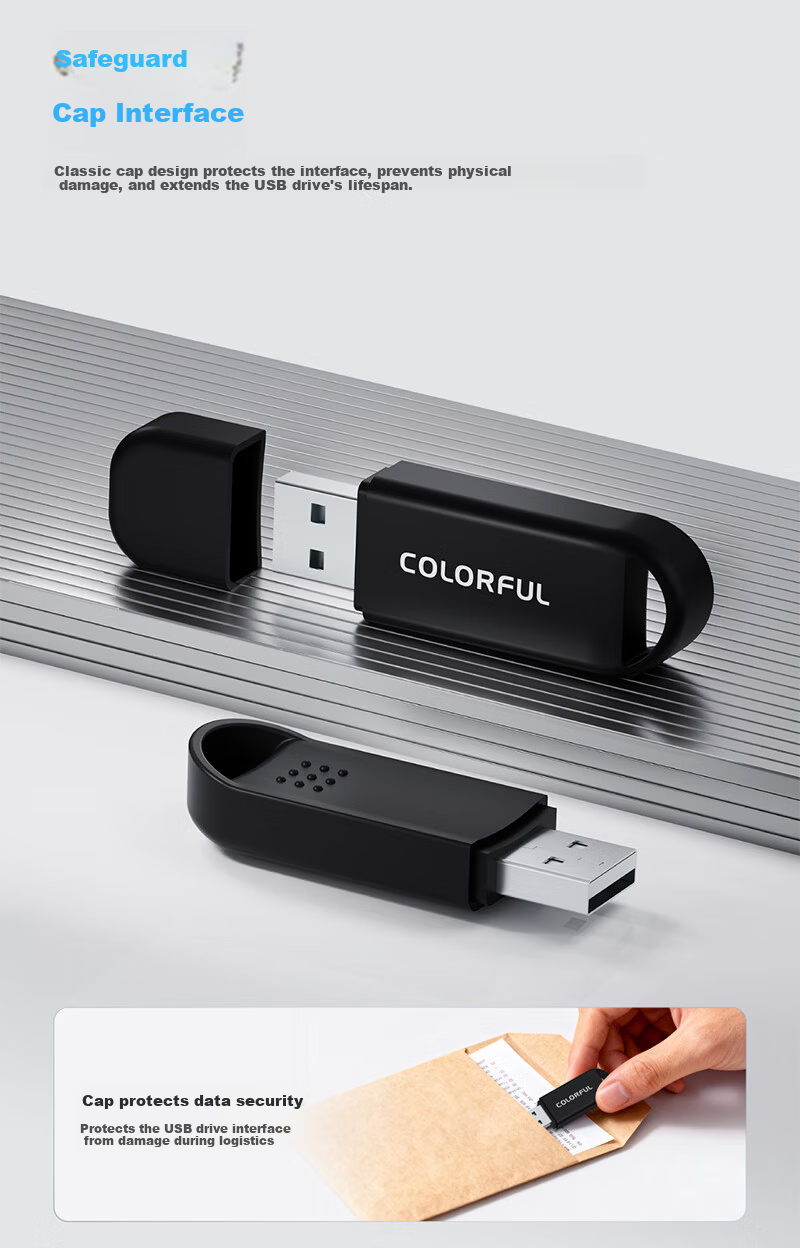 Colorful USB Flash Drive 64GB Plug and Play USB 2.0 Office Bare Drive Portable Car Computer USB 64GB TB201 4