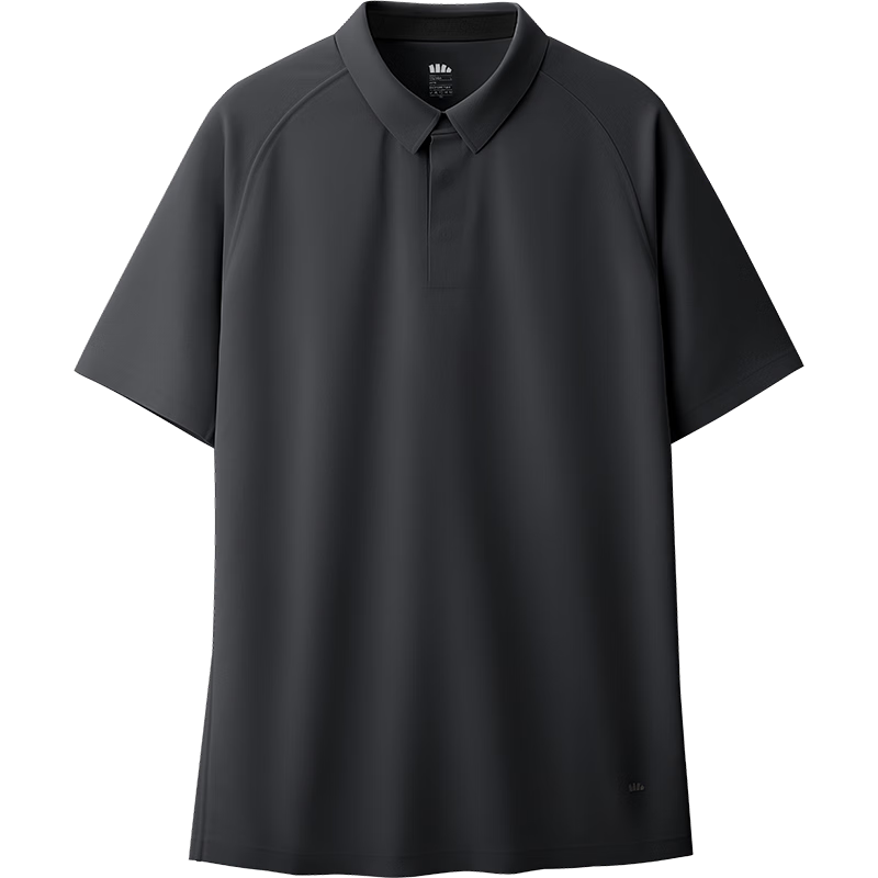 Beneunder Men's Outdoor Polo Shirt Sweat-Resistant Quick-Dry Sports Short Sleeve T-Shirt Father's Day Gift DR026 Dusk Black M