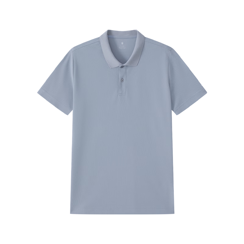 JD Jingzao 100 Series Cloud-Sense Quick-Dry Men's Sports Short-Sleeve Polo Shirt Running Fitness Spring Summer Haze Blue 3.0 L