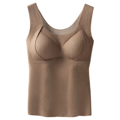 MiiOW Women's Thermal Underwear, Ladies' Wool And Silk Double-Sided Fleece Thermal Top with Chest Pads, Base Layer