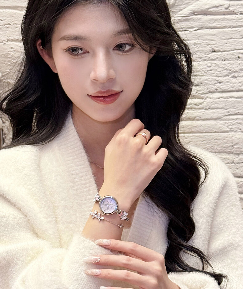 ZGO Sanrio Hello Kitty Women's Butterfly Bracelet Watch Student High School Valentine's Day Gift for Girlfriend 13