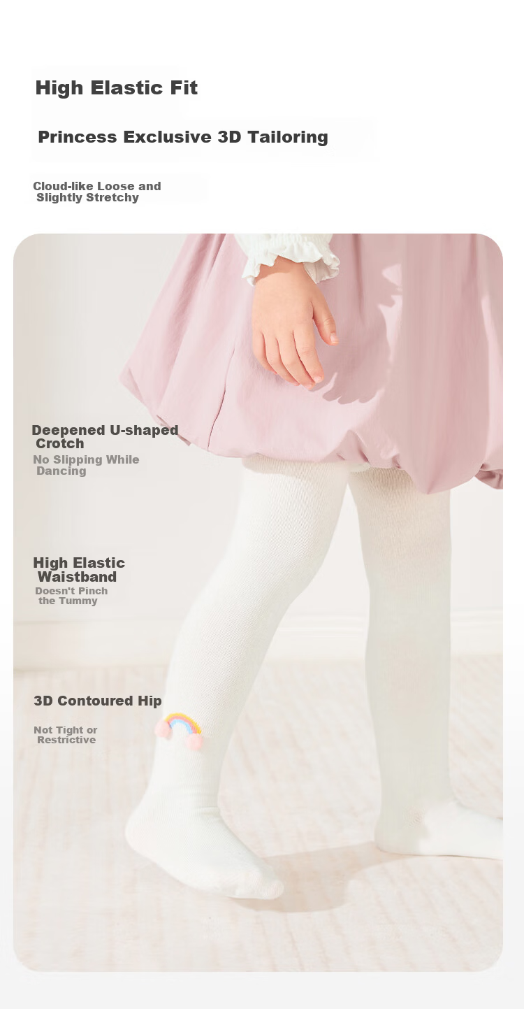 Balabala [balaOne] Children's Leggings Baby Girls 2026 Stretchy Comfortable Outerwear 6