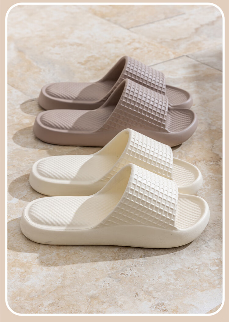 LeTuo Summer Women's Indoor EVA Soft Sole Bathroom Non-Slip Home Slippers Couple Flip Flops Men 18