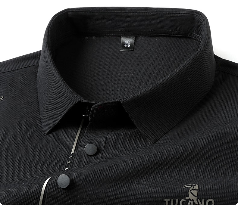 TUCANO Men's Short Sleeve Summer Ice Silk Quick-Dry Polo Shirt Breathable Stretch Business Casual Top 11