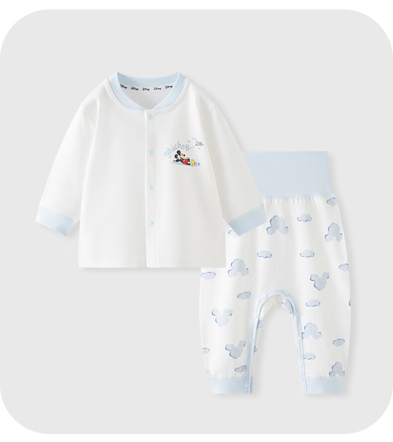 Disney Kids Cotton Pajamas Baby Autumn Long Johns Boys Girls Homewear Set Infant Clothing Spring Autumn 4