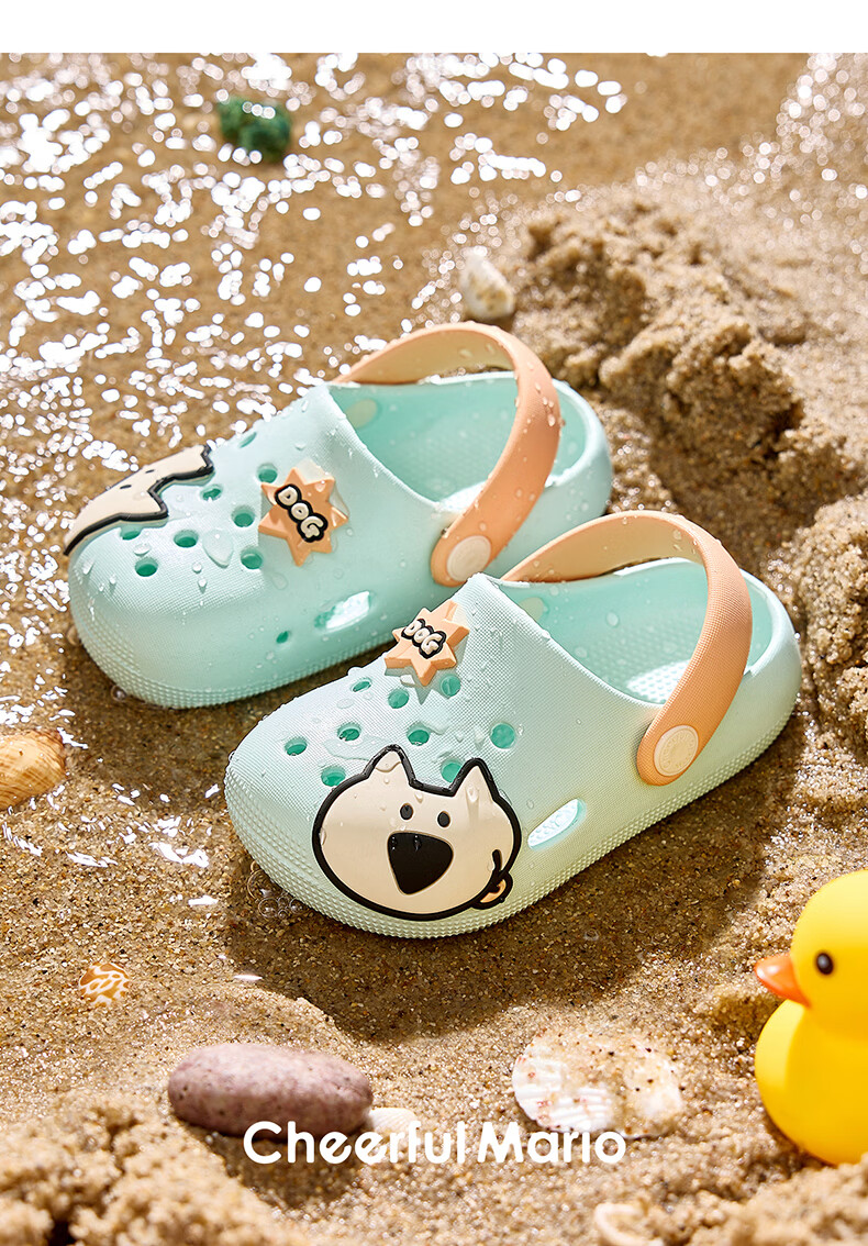 Cheerful Mario Kids Cartoon Cute Slippers Boys Summer Clogs for 2-3 Year Old Toddlers Beach Outdoor Sandals 20