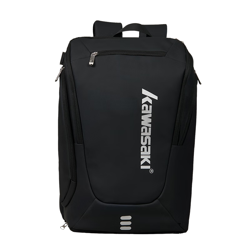 KAWASAKI Badminton Bag Feitian Qiming Large Capacity Lightweight Waterproof Durable Sports Backpack D8279 Black