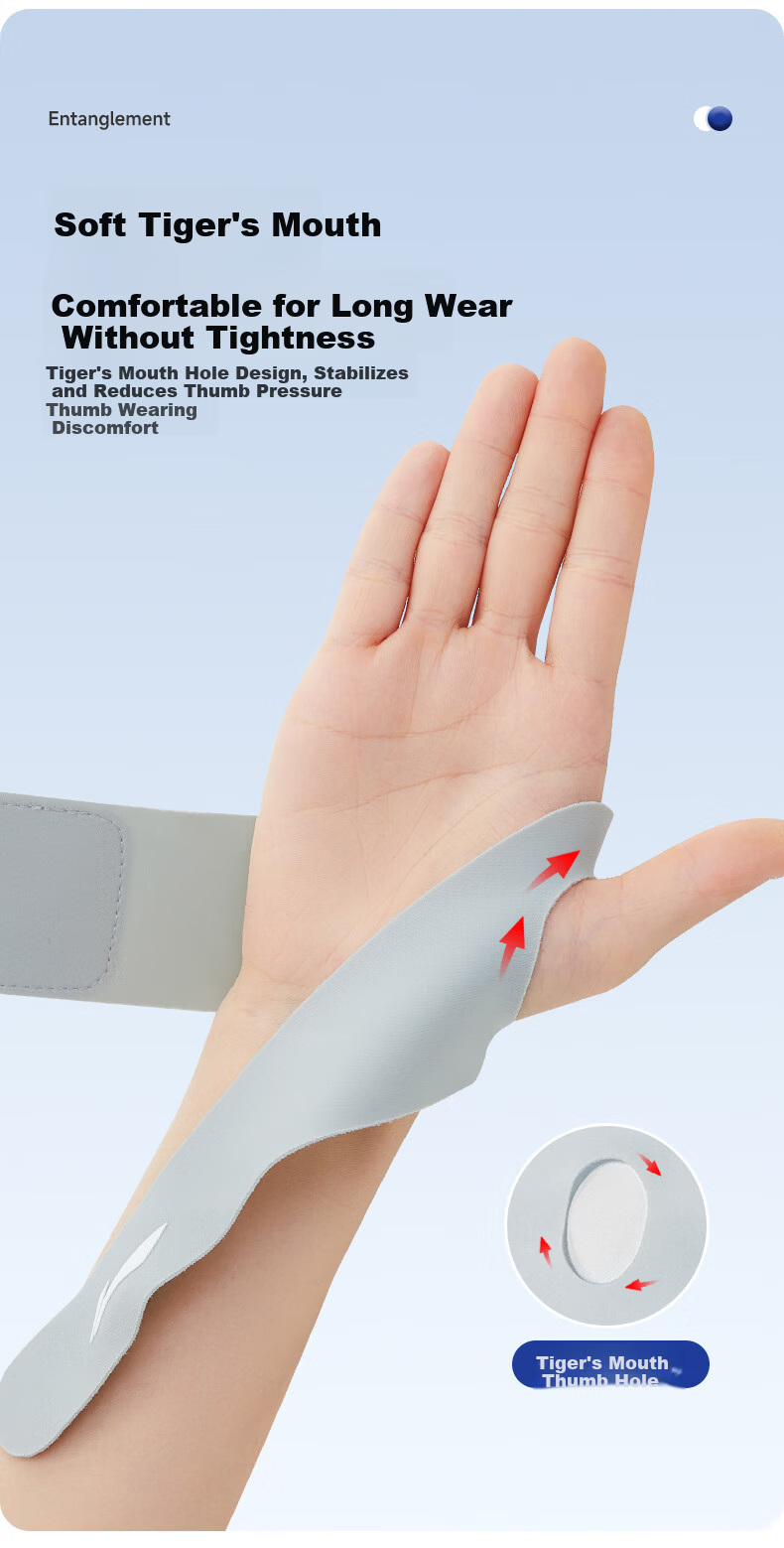 LI-NING Wrist Support Brace for Fitness Tendonitis Wrist Sprain Sports Stabilizer Compression Wrist Joint Protector for Badminton and Bench Press 9
