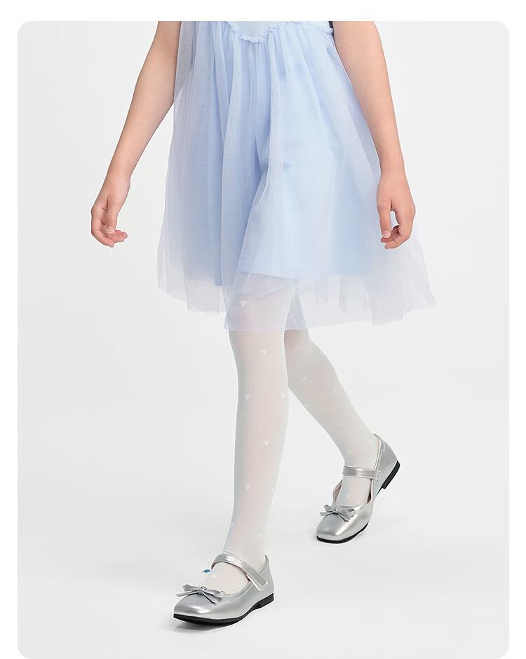 Balabala Girls' Summer Thin Tights Children's Dance Velvet Leggings Student Two-Pack 9