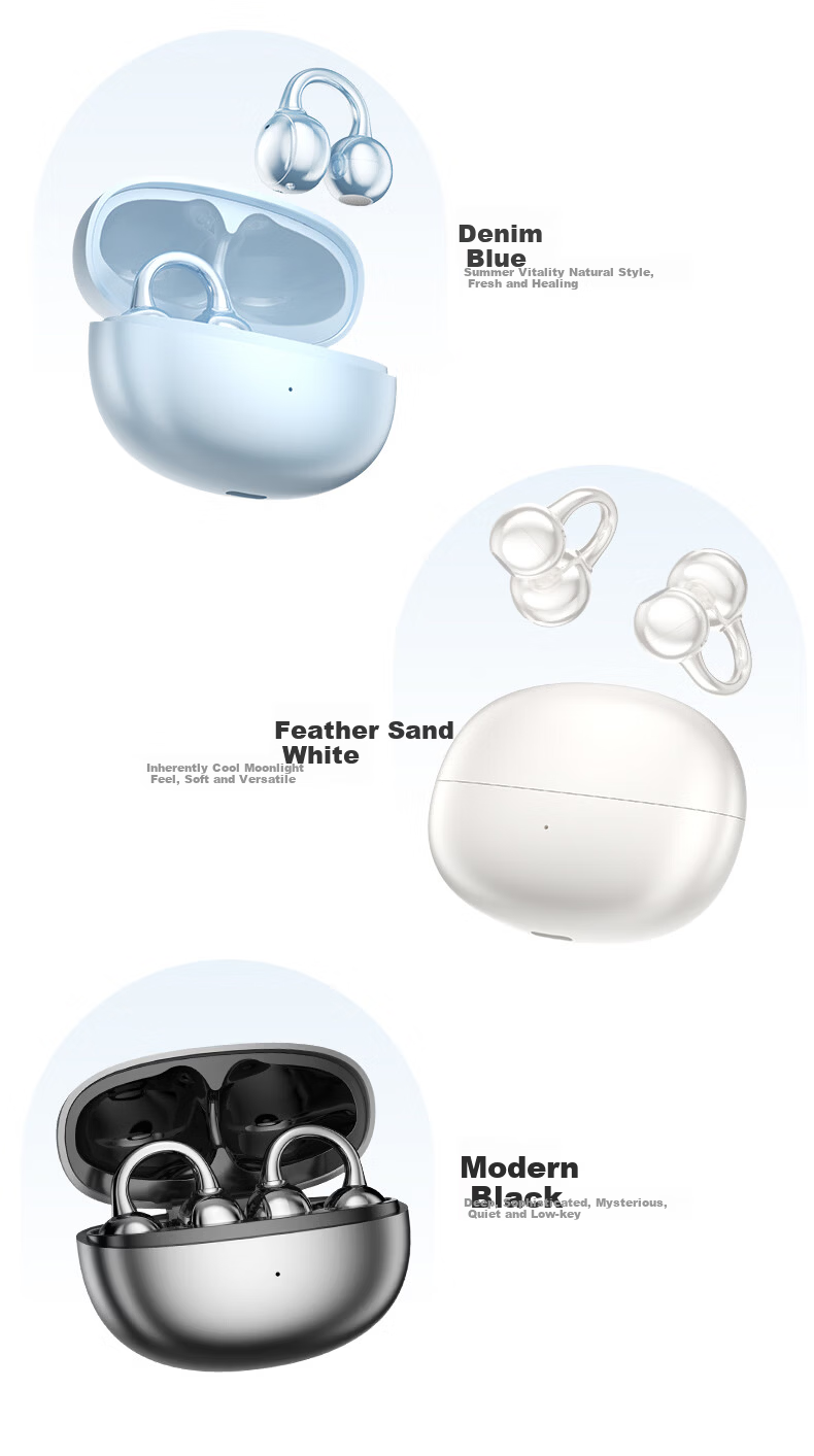 MICROKIA 2025 Latest Berlin Sound Bluetooth Bone Conduction Open-Ear Wireless Sports Running Long Battery Life Cycling Ear Clip Headphones 28