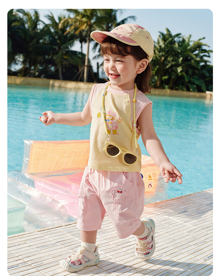 Balabala Baby Sleeveless T-Shirt Vest Girls Boys Infant Clothing 2026 New Summer Cotton Soft Top 35