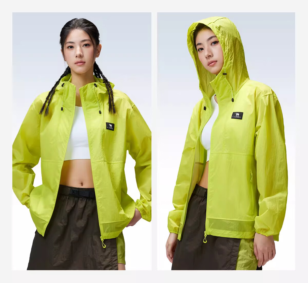 CAMEL Outdoor Sun Protection Jacket 2026 Spring Summer New Cooling Breathable Coat A36BA49026 (Dilraba Dilmurat Style) 21