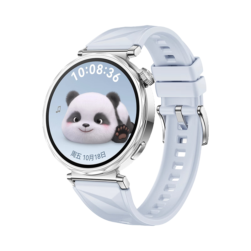 Watchbond Compatible with Huawei Watch5/GT6/5/GT5 Pro/4 41mm Women's Official Style Press Button Quick Release Silicone Strap 18mm Sports Wristband