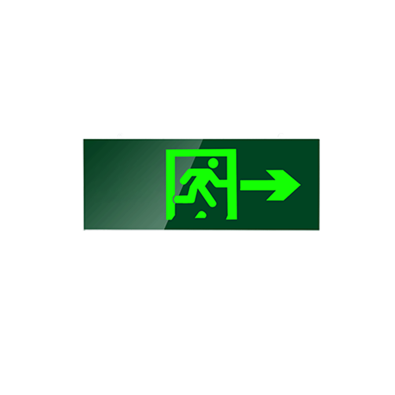 BOSAN Fire Emergency Sign Light 2024 New National Standard LED Safety Exit Illumination Escape Passage Evacuation Indicator Light Single-Sided Right Direction