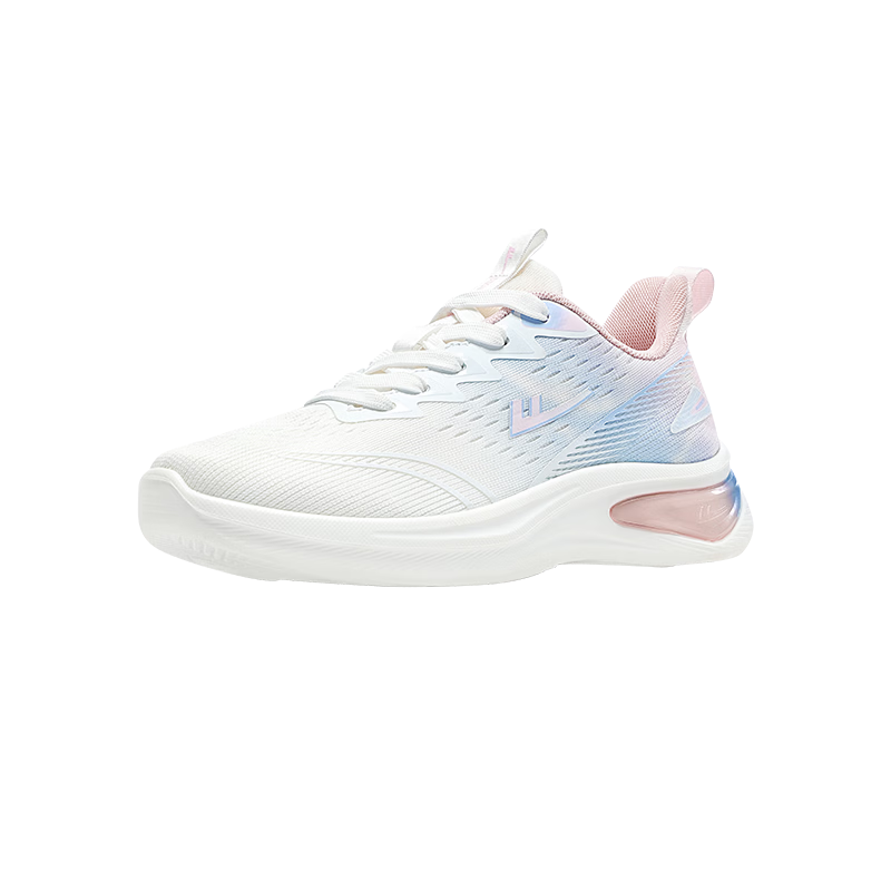 Warrior Official Women's Sports Shoes Spring Summer New Thick Sole Casual Shoes 1611 White Blue Pink Size 38