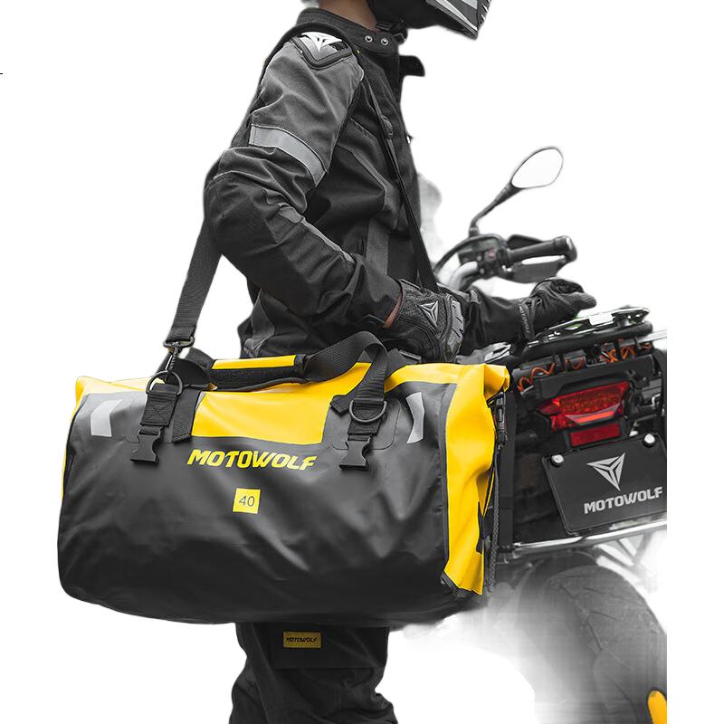 Водонепроницаемая мотоциклетная сумка MOTOWOLF, сумка на заднее сиденье, снаряжение для мотоциклиста, мотоциклетный дорожный рюкзак, задняя сумка, мотоциклетная грузовая сумка
