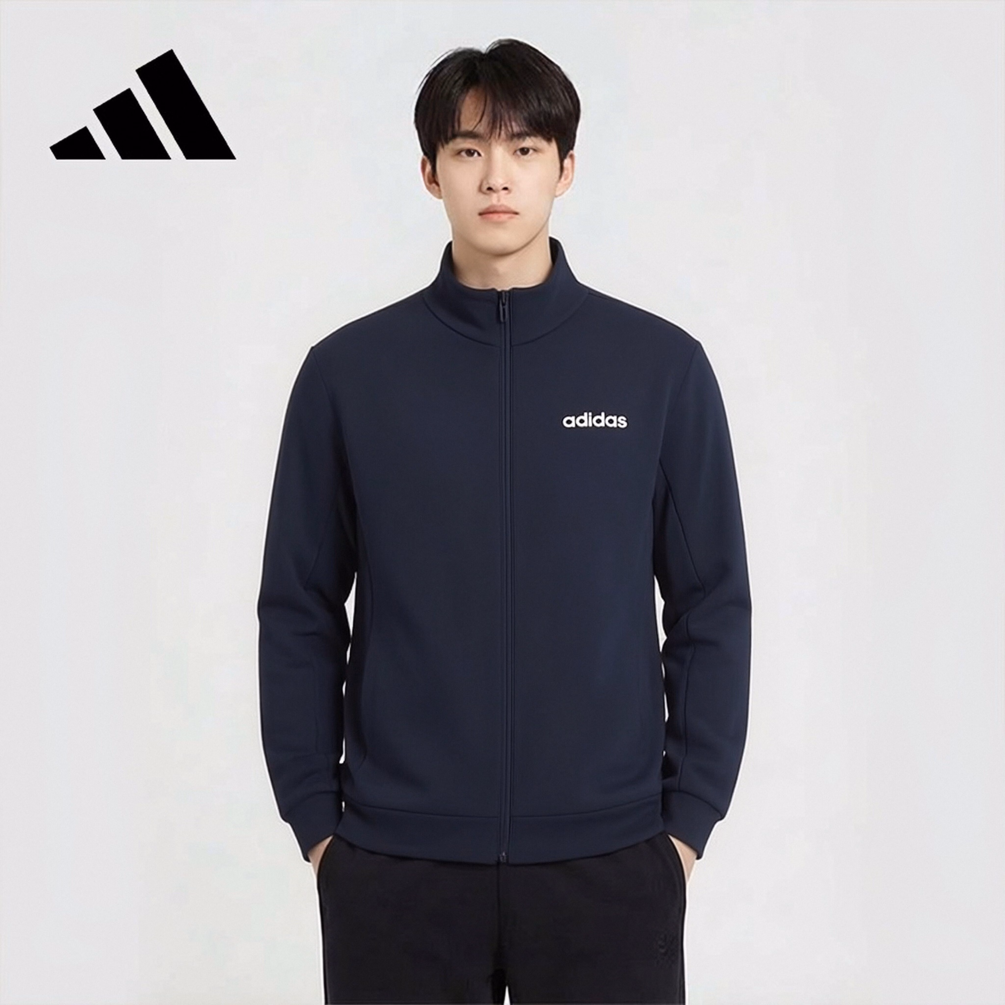 Adidas Men's Sports Outdoor Comfortable Skin-friendly Quick-dry Polyester Jacket JL9536 3XL