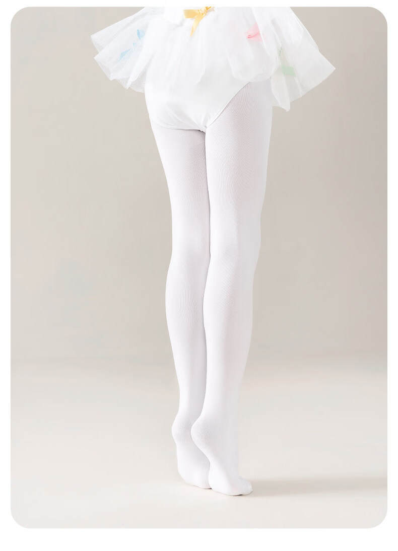 Free Style Girls' Dance Socks Summer Thin White Tights Baby Practice Special Pantyhose Children's Stockings 22
